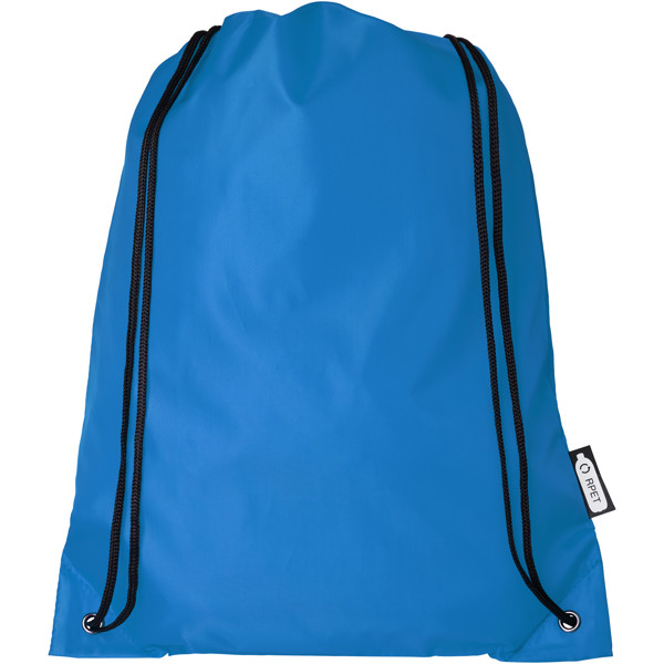 Sac à dos RPET Oriole avec cordon de serrage 5L - Bleu process