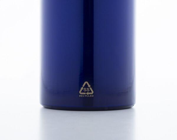 Bouteille en acier inoxydable recyclée Ressuto XL - Bleu