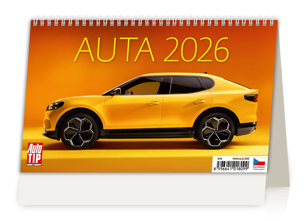 Stolní kalendář Auta 2026
