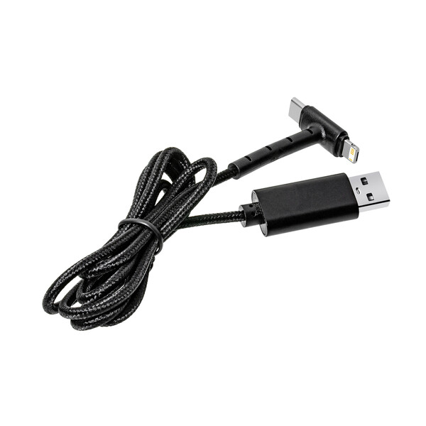 Cable de Charge avec Connexion 3 en 1 CHESTER - noir