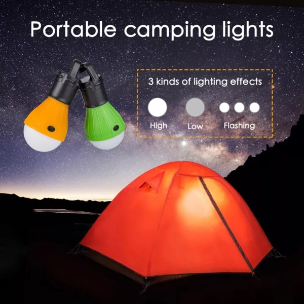 Hanging light in the tent - YELLOW