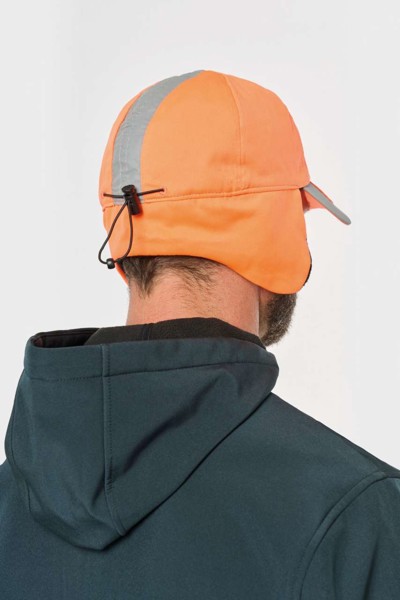 Neon Winter Cap - 6 Panels - Fluorescent Orange