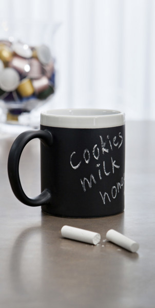 Mug en céramique Claude - Black / White