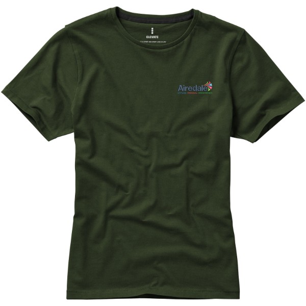 T-shirt de manga curta Nanaimo de mulher - Verde militar / XXL