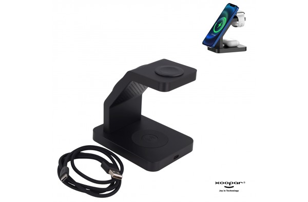 2708 | Xoopar Icon 3 in 1 Magnetic Wireless charger