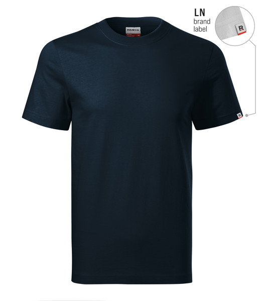 Tričko Unisex Rimeck® Recall - Námořní Modrá 02 (Brand Label) / L