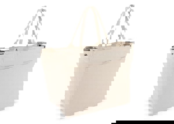 Cotton Tote bag with zip OEKO-TEX® 39 x 24 x 34cm 320g/m²