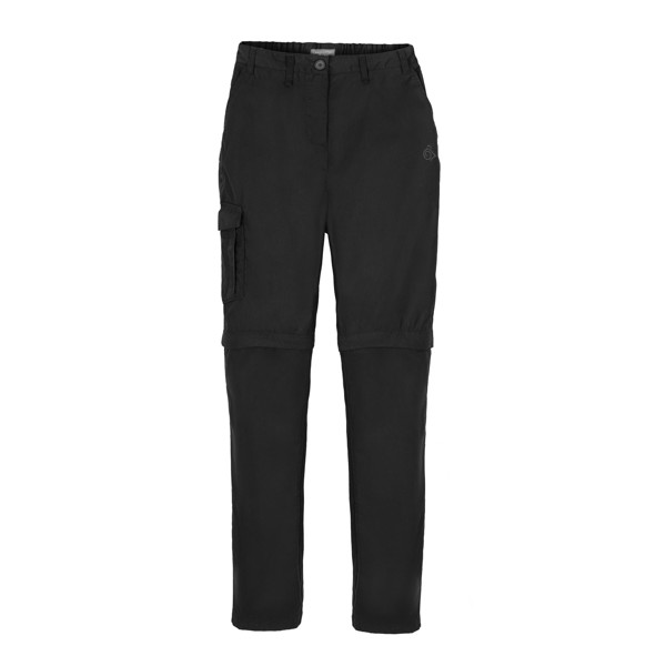 Craghoppers Women's Expert Kiwi Convertible Trousers - BLACK - 12