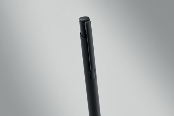 Ball pen & PU Keyring set Escri Set - Black