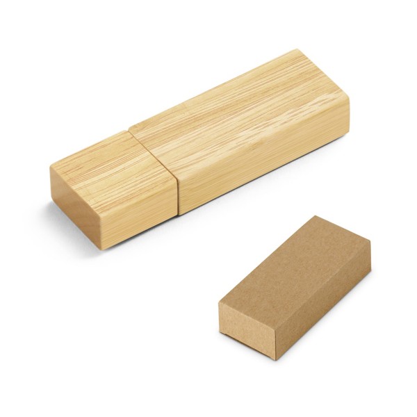 Pen Drive USB com 16GB em bambu - VENTER 16GB