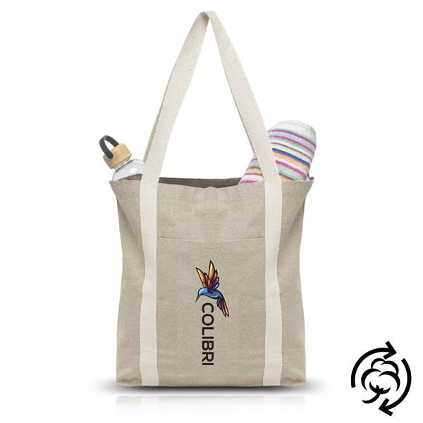 Sac En Coton Recyclé Avec Poche Extérieure