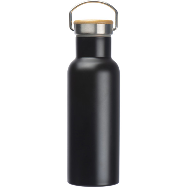 EDOARDO Nerezová fľaša 500 ml - Black