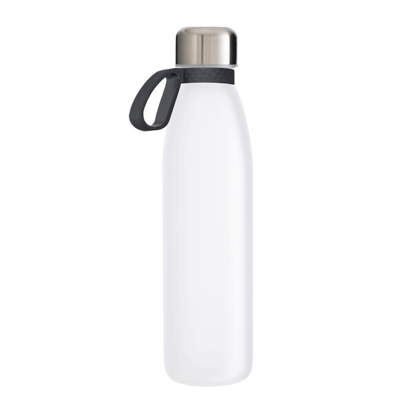 TOULON GLASS - Bottle: white, Ring: dark grey
