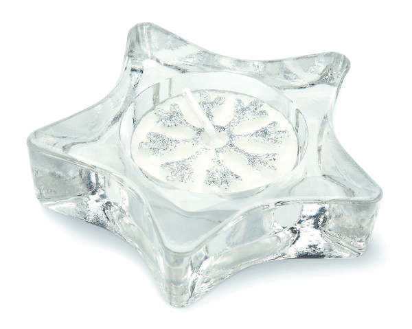 Stario glass tea light holder, 80x75 mm
