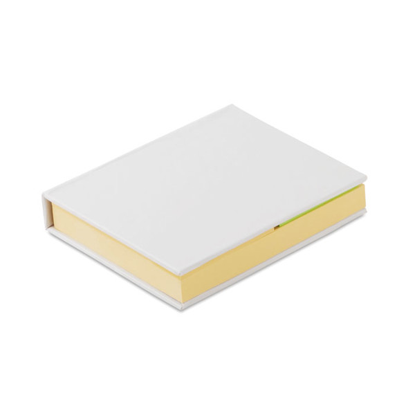 Samolepilni blok Visionmax, recikliran papir - Bela