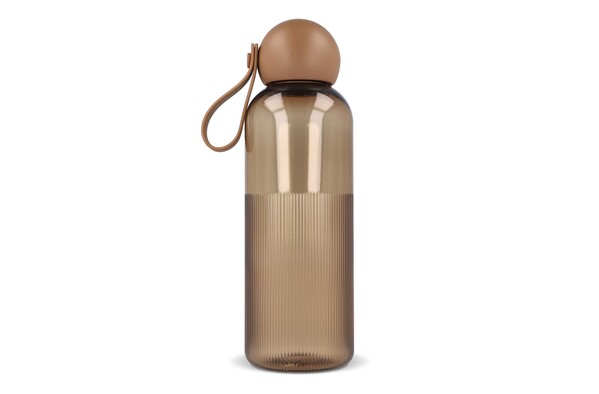 Bouteille d'eau Sagaform Ture 600 ml - Transparent / Marron