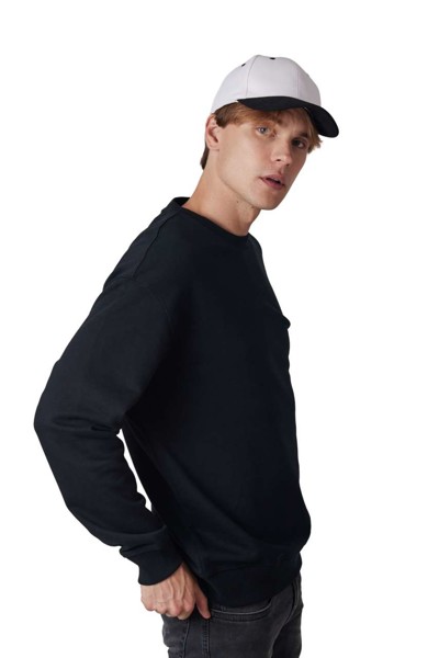 6 Panels Cotton Cap - White / Black