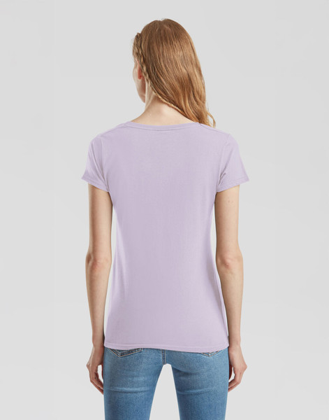 Ladies' Iconic 150 V Neck T - Powder Rose / XS