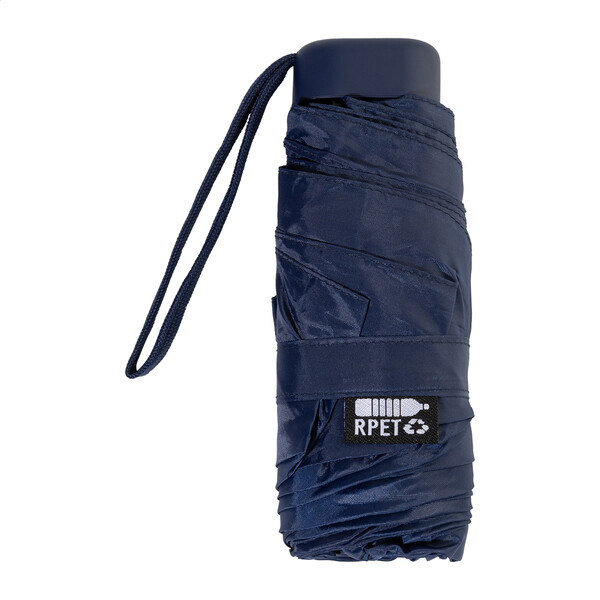 Mini parapluie en RPET Fractus - Bleu Foncé
