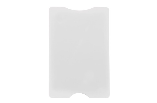 Porte-cartes bancaire anti-RFID (étui en plastique rigide) - Blanc