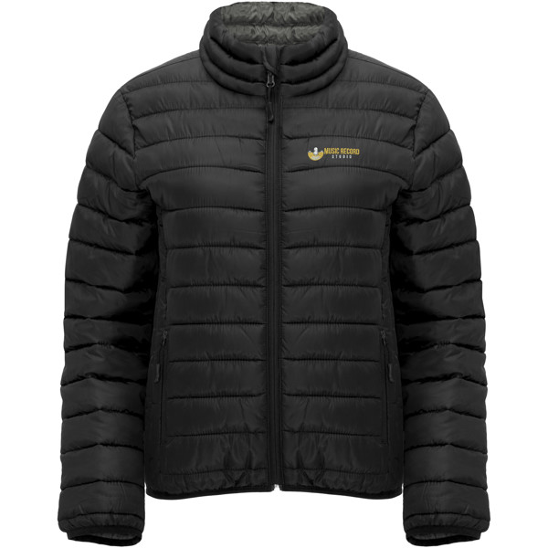 Finland women's insulated jacket - Solid Black / 2XL