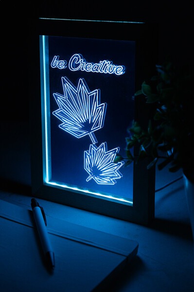 Trophée lampe LED Woodiframe