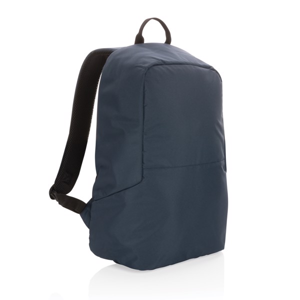 Sac à dos antivol en rPET Impact AWARE™ - Bleu Marine