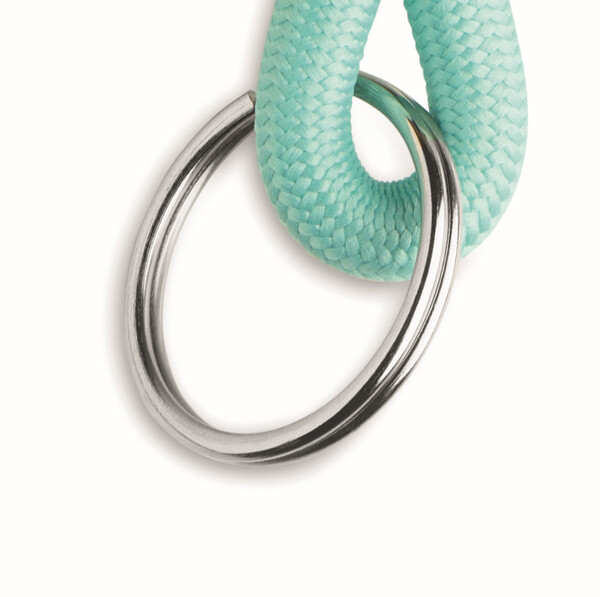 Polyester sublimation tubular lanyard with a full colour label - 10mm diameter / Ring hook
