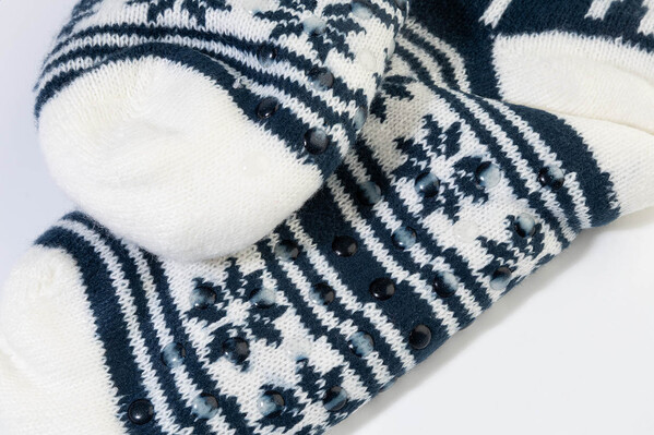 Christmas Slipper Socks Norsokkar - Blue