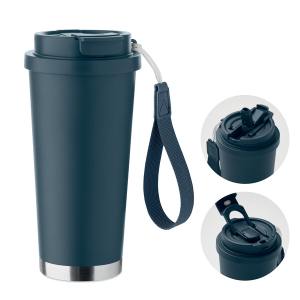 Gobelet double paroi 500ml Topaz Large - Bleu Marine