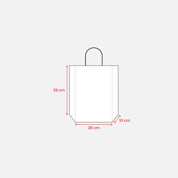Shopper In Carta 100 Gr/M2 Con Soffietto