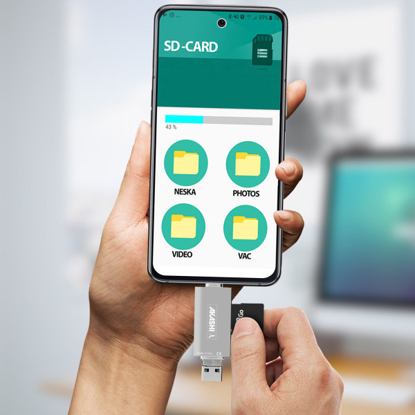 KAGI - LECTEUR DE CARTE - SD / MICRO SD 3 EN 1