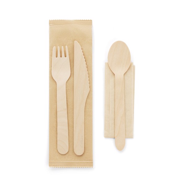 PS - SUYA. Wooden cutlery set