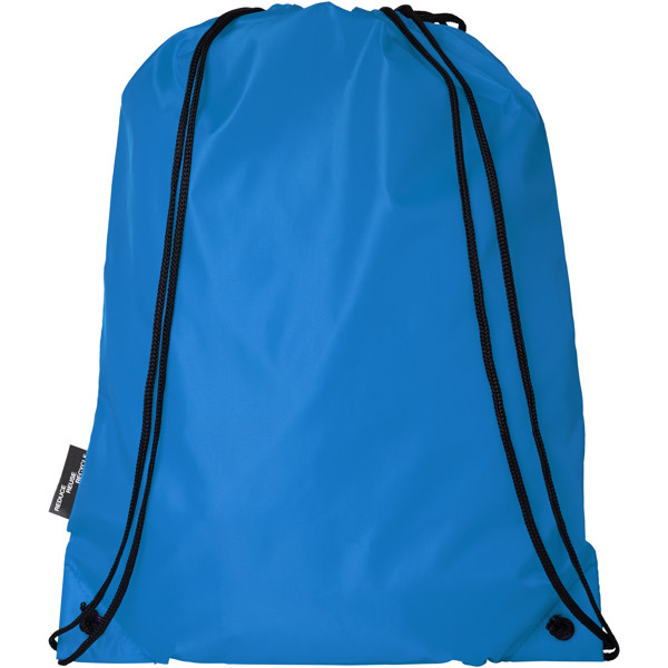 Sac à dos RPET Oriole avec cordon de serrage 5L - Bleu process