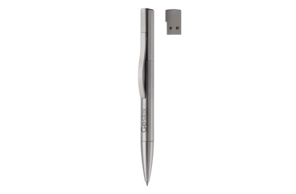 Metal USB ball pen Toppoint design 4GB