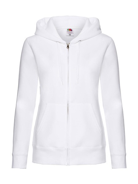 Premium Hooded Sweat Jacket Lady-Fit - White / M (12)