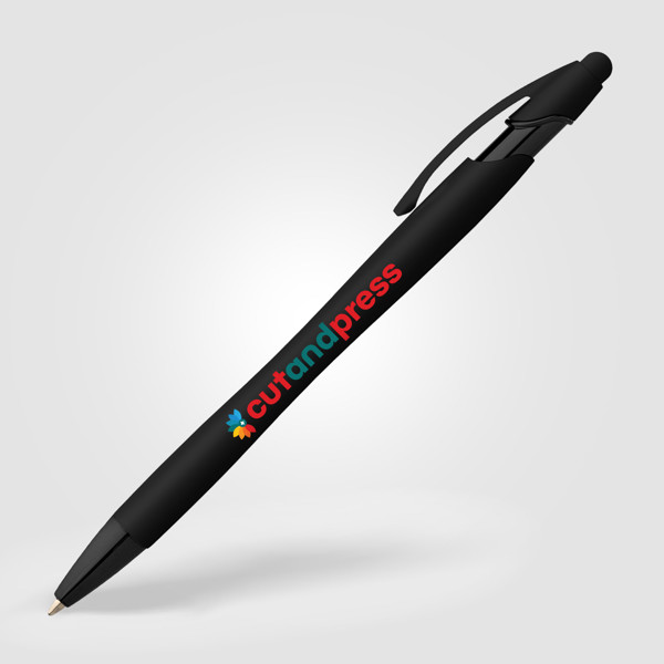 Stylo Classic La Jolla Softy Monochrome avec Stylet - Noir / Sérigraphie