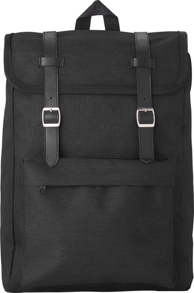 Polyester (210D) backpack - Black