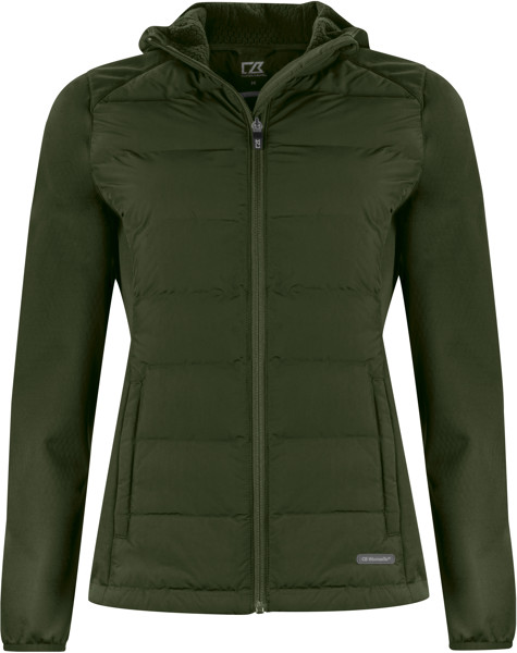 Ladies' Hybrid Jacket Cutter & Buck | Oak Harbor Jacket Women - Ivy Green / M