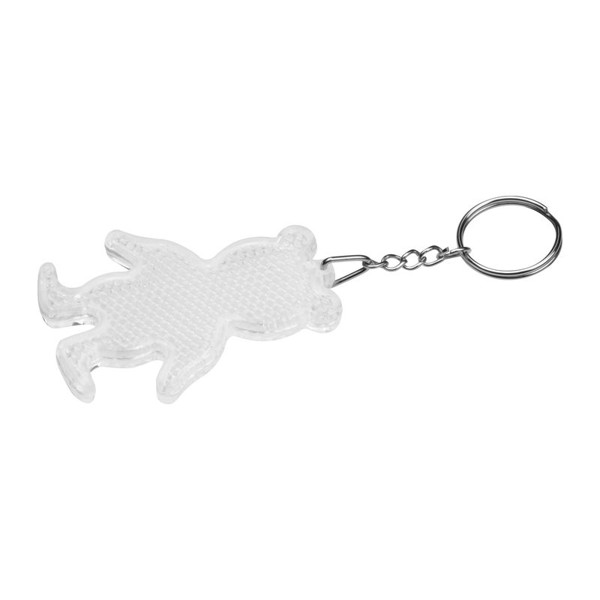 Keyring Bear - White