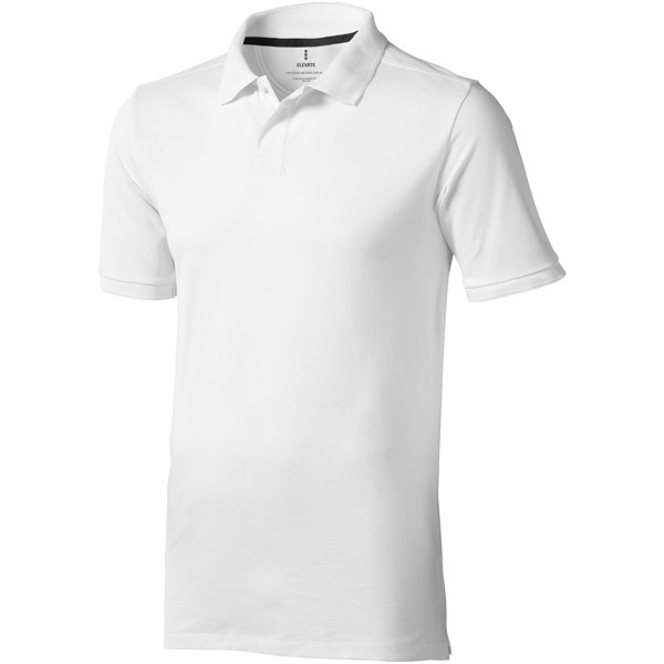 Calgary short sleeve men's polo - White / S