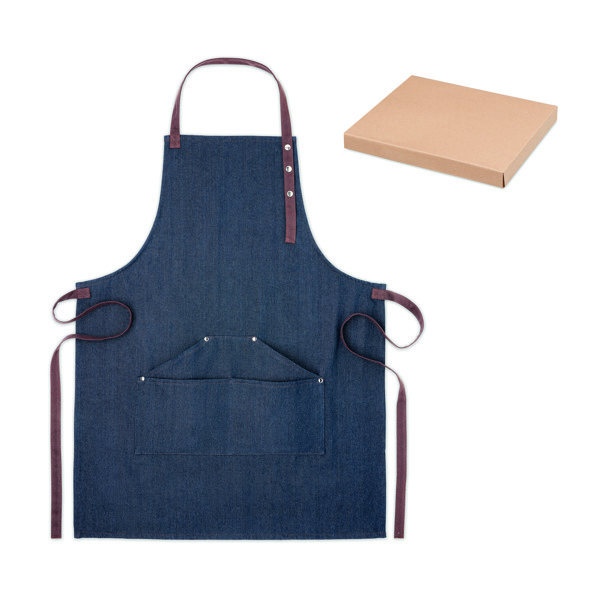 Kuhinjski predpasnik Denipur, denim 240 g/m²