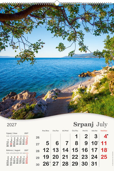 Okomiti zidni kalendar – More, more…