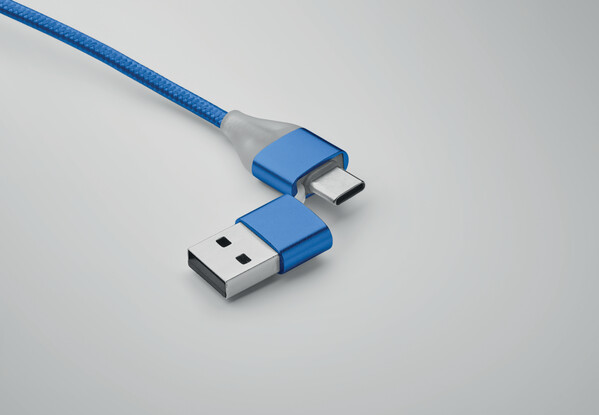 Cavo di ricarica 4 in 1 di tipo Blue - Blu Royal