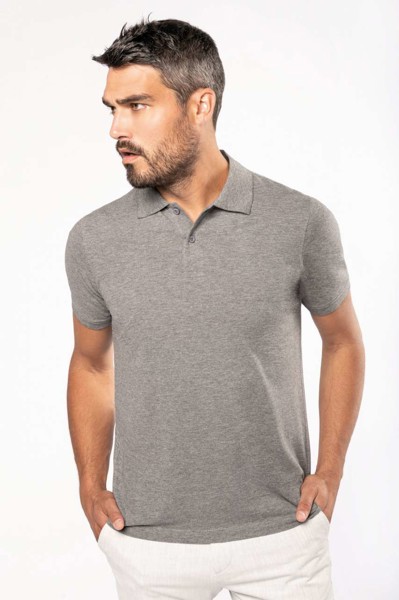 Men's Organic 180 Piqué Polo Shirt - White / XL
