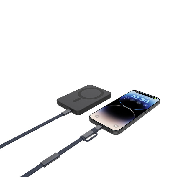 Câble de recharge rapide 60W 2-en-1 Arc RCS - Bleu