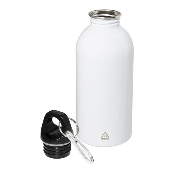 Recycled Stainless Steel Bottle Ressuto - White