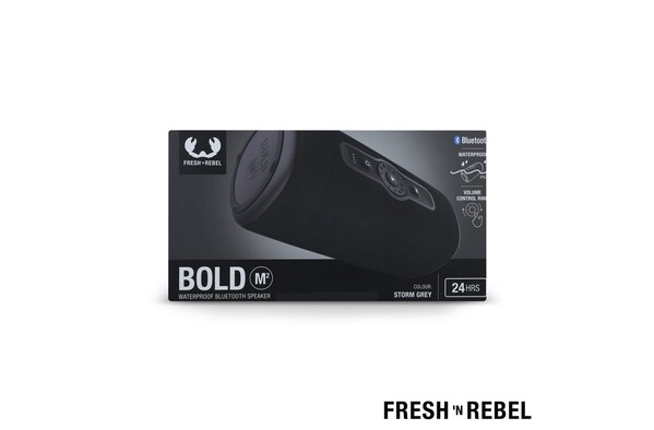 Fresh 'n Rebel Bold M2 zvočnik, vodotesen, Party Mode - Temna kovinska pištola