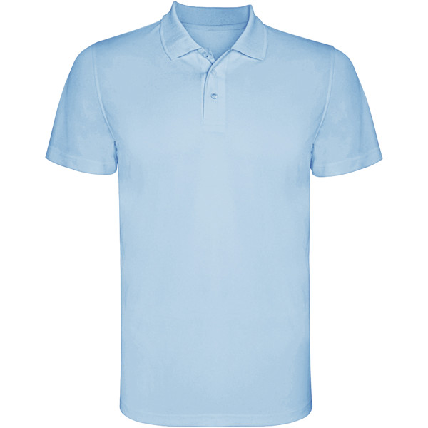 Monzha short sleeve men s sports polo Sky Blue M Branded