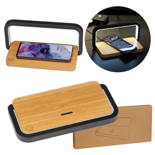 Bamboo wireless charger - Beige